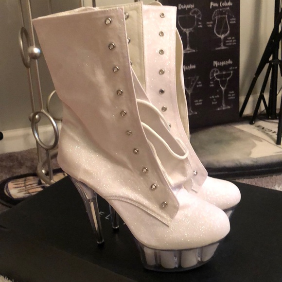 Glitter Iridescent Platform Boot - Picture 3 of 10